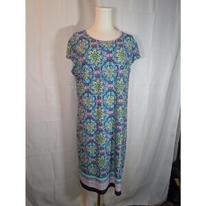 Liz Claiborne Women's Midi Dress XL Floral Pattern Excellent Condition
